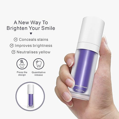 Lustra V34 Purple Colour Corrector Toothpaste